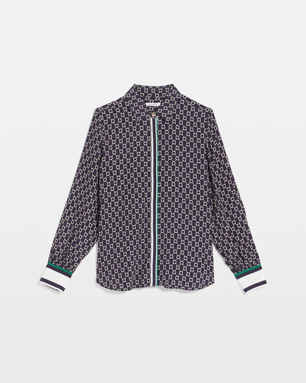Chico's Women | Faux Silk Twill Shirt PASSPORT BLUE