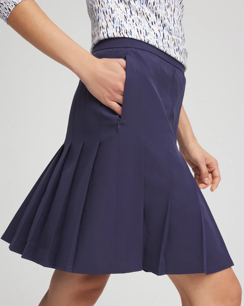 Chico's Women | Zenergy® UPF Pleated Skort PASSPORT BLUE