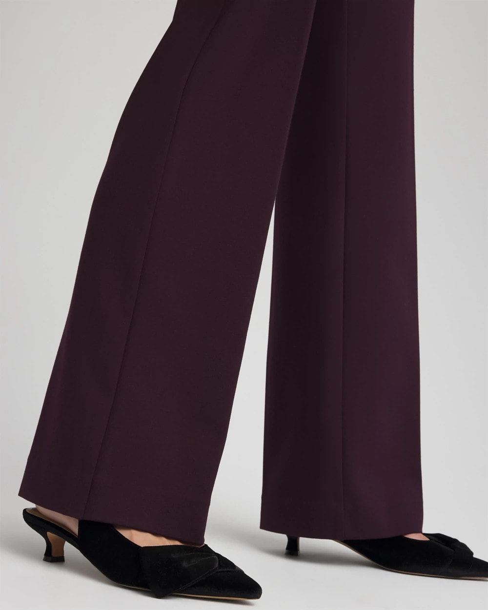 Chico's Women | Emme Wide-Leg Trouser Ponte Pants NIGHT BLOOM