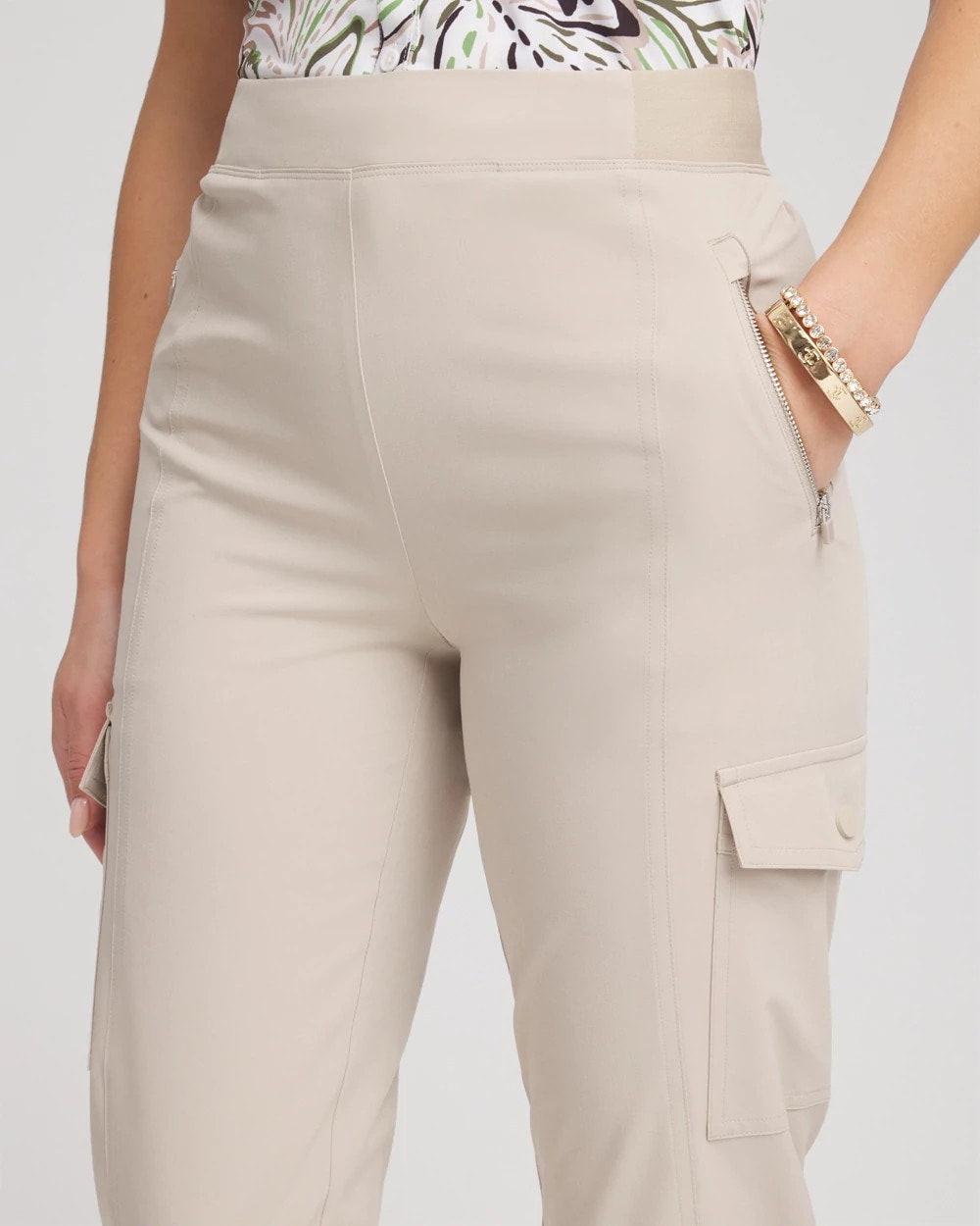 Chico's Women | Zenergy® UPF Cargo Cropped Pants TIBET TAUPE