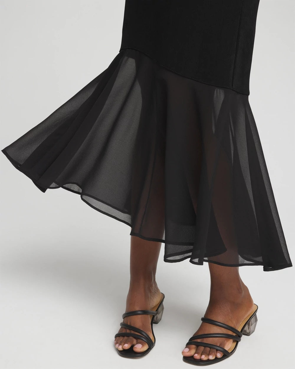 Chico's Women | Travelers™ Chiffon Hem Dress TRAVELERS BLACK