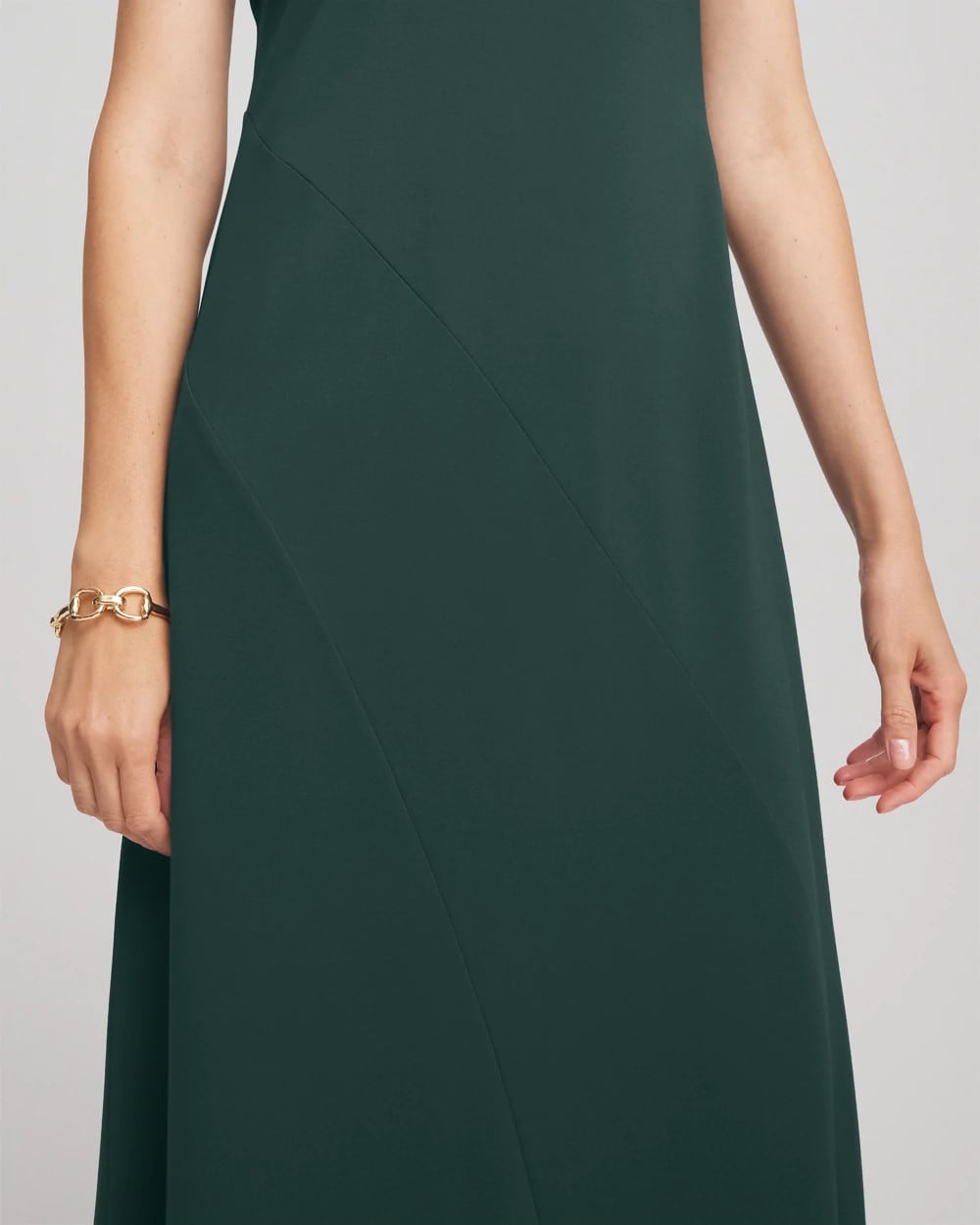 Chico's Women | Dolman-Sleeve Ponte Maxi Dress DARKEST SPRUCE