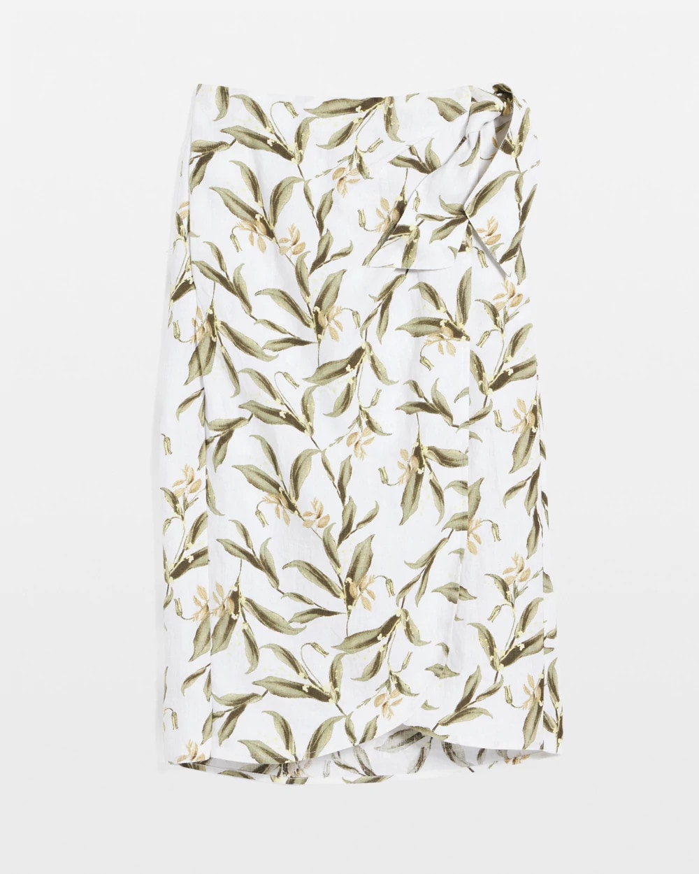 Chico's Women | Linen Midi Wrap Skirt ALABASTER