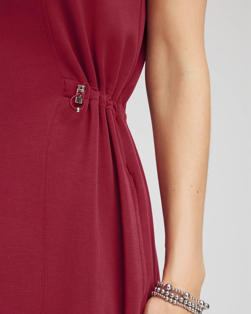 Chico's Women | Zenergy® Bungee-Waist Dress RUSSET RED