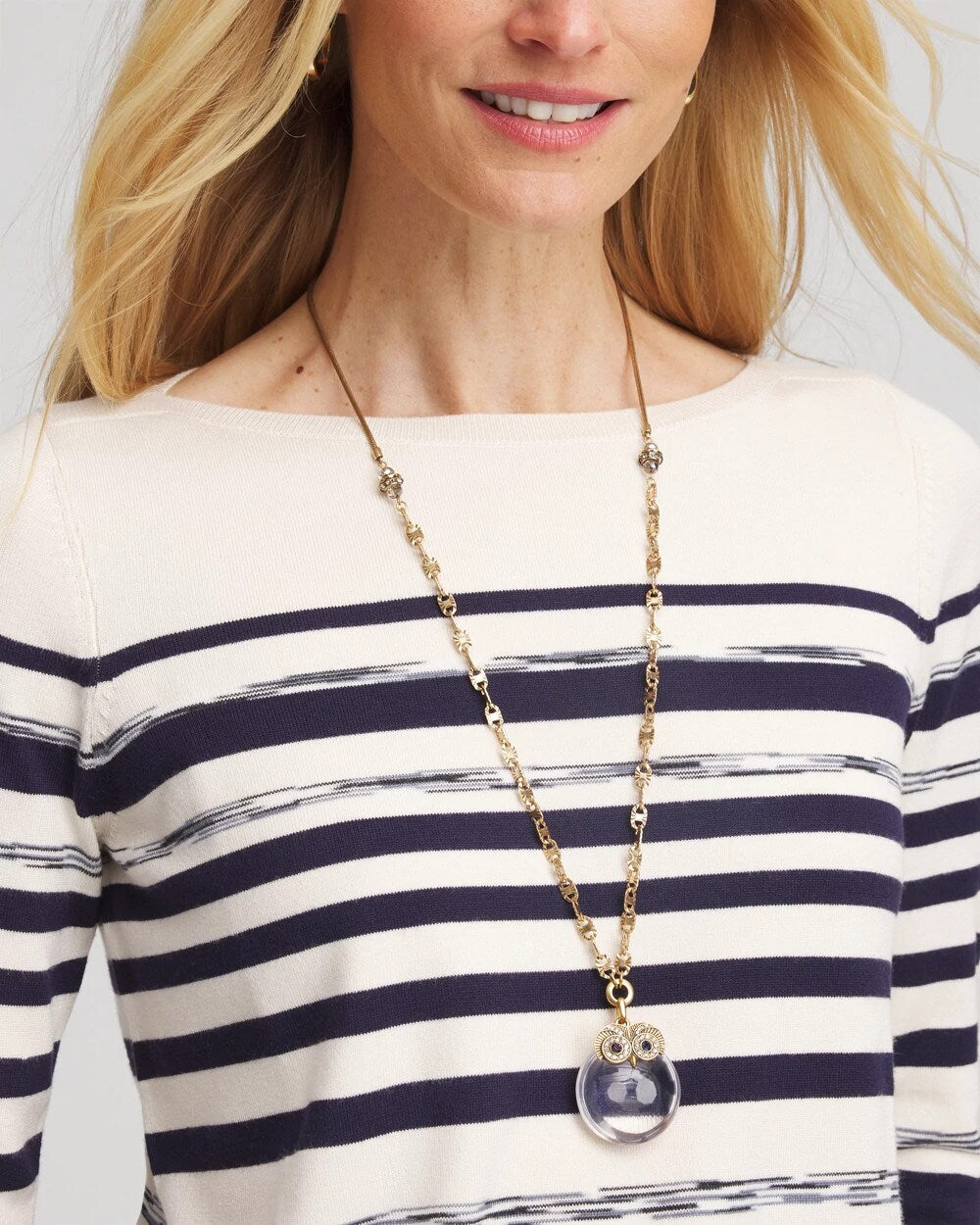 Chico's Women | Owl Pendant Necklace GOLD
