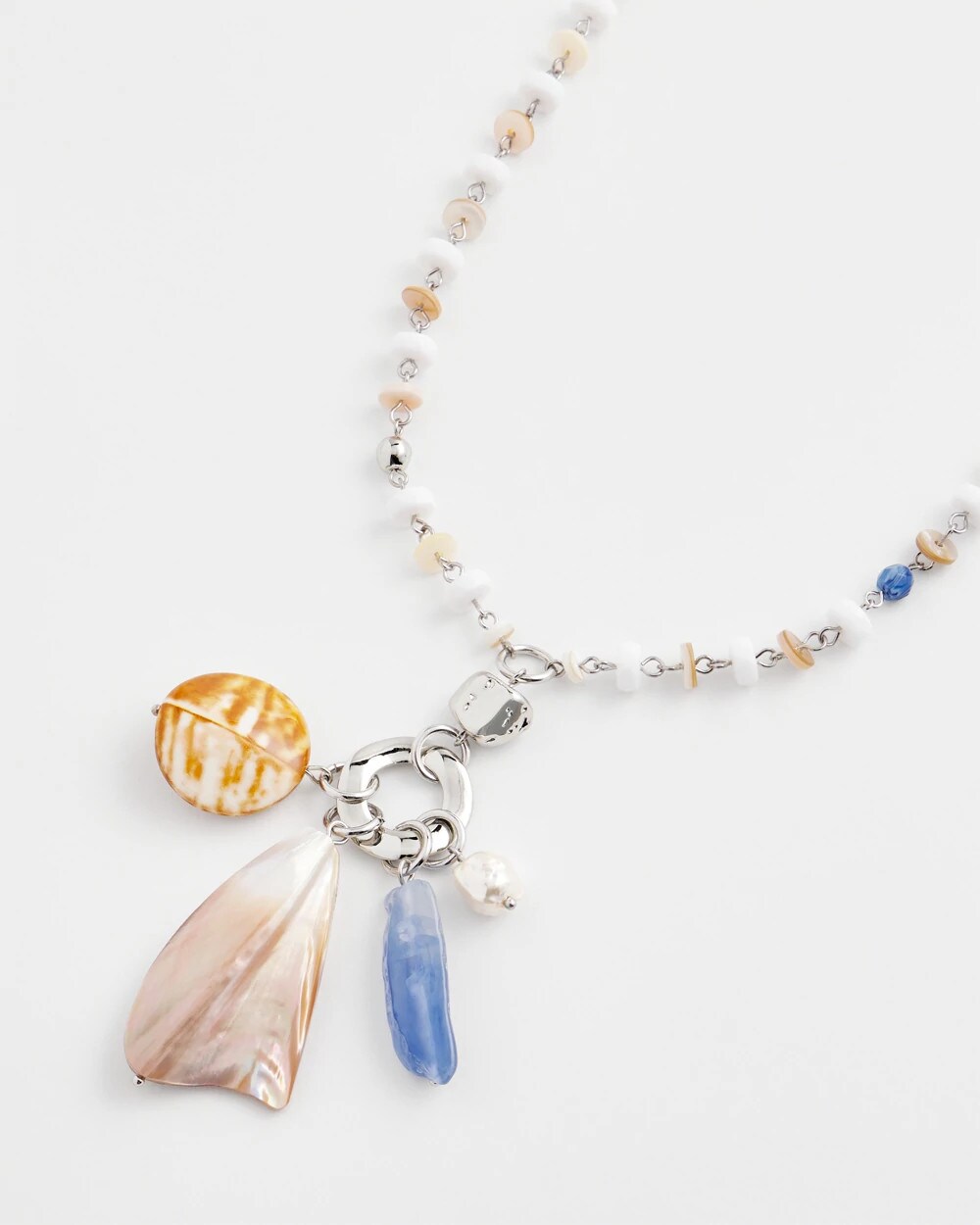 Chico's Women | Seashell Beaded Pendant Necklace MULTI