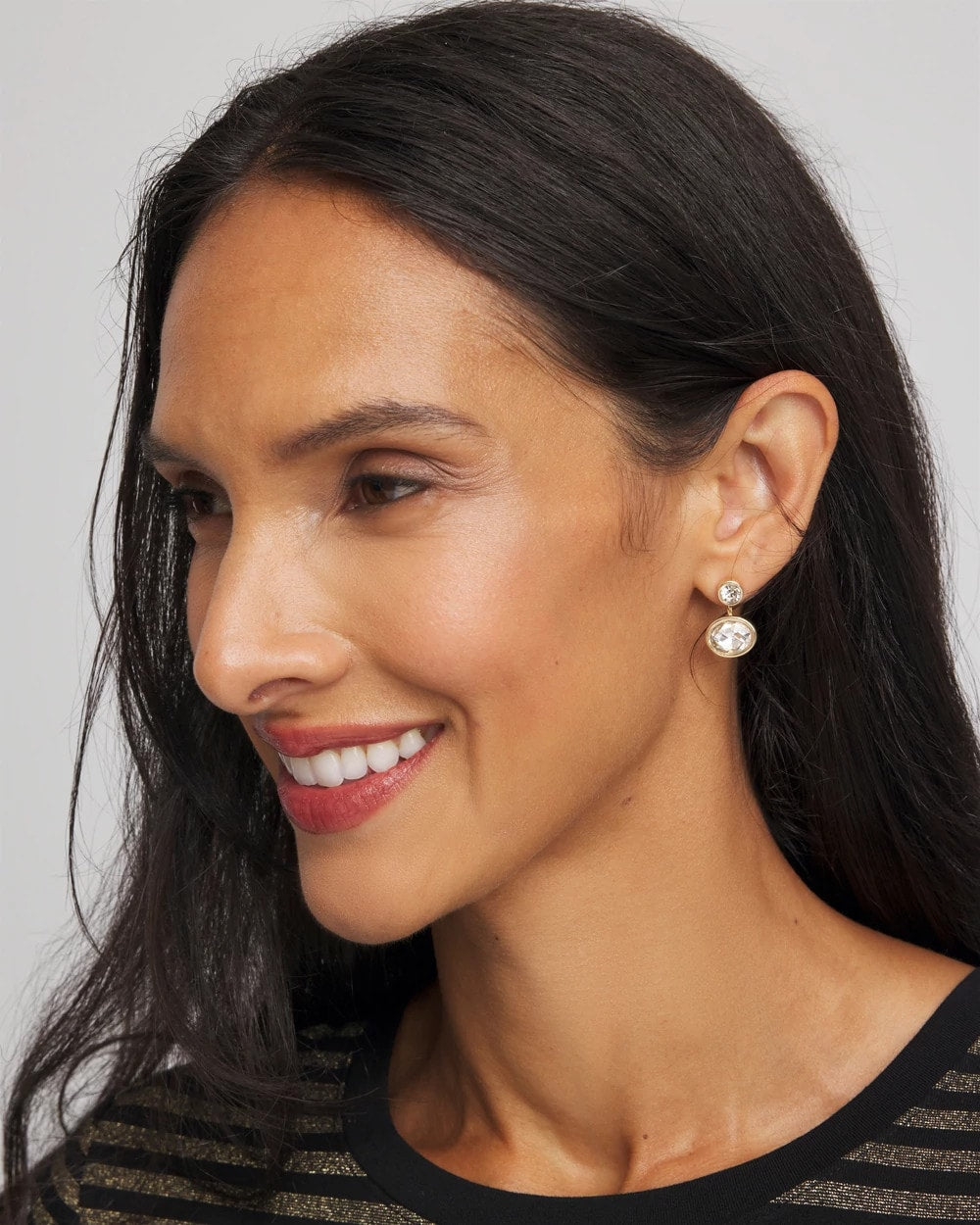 Chico's Women | Goldtone Bezel Stud Earrings GOLD