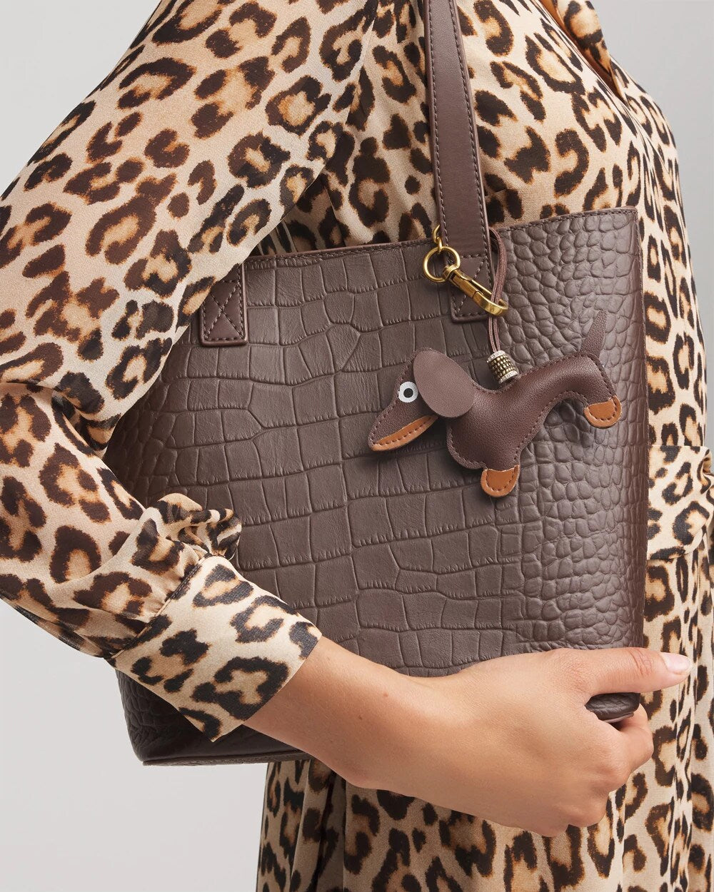 Chico's Women | Dachshund Bag Charm BROWN