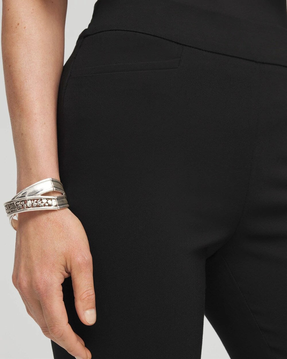 Chico's Women | Petite Brigitte™ Slim Pull-On Ankle Pants BLACK
