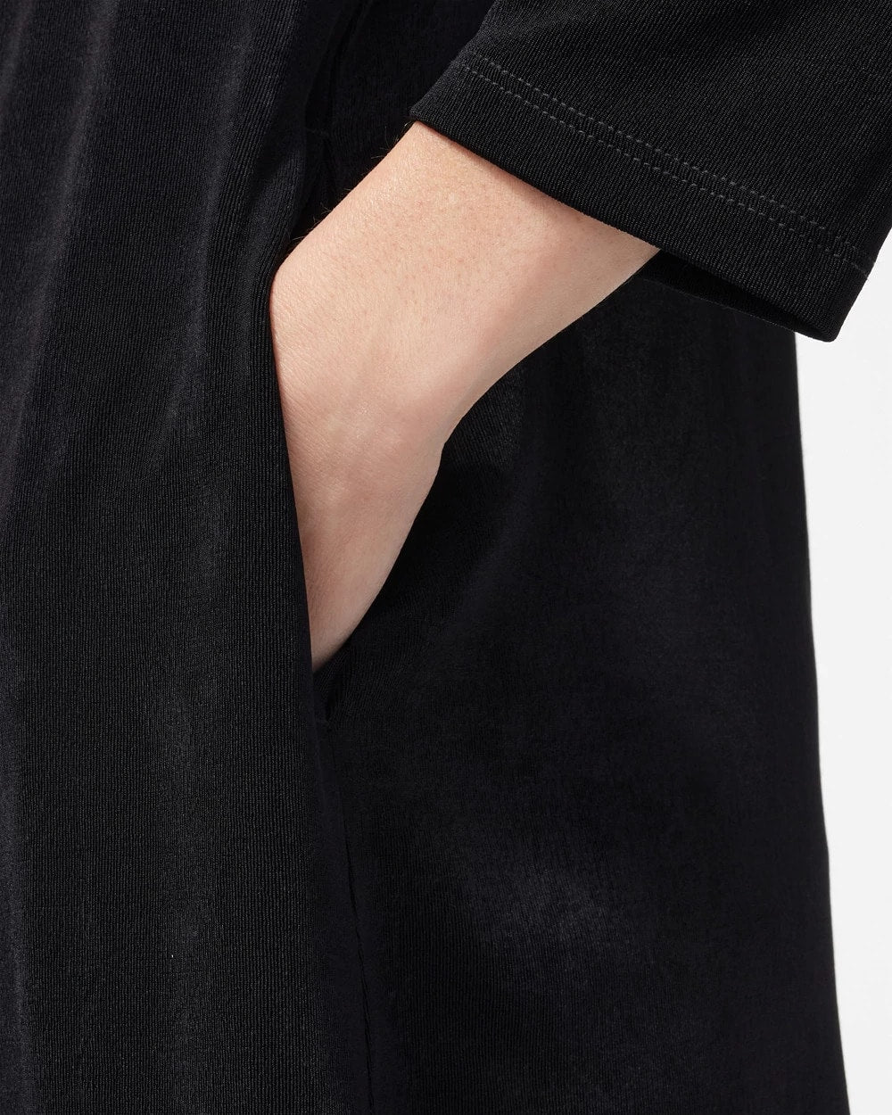 Chico's Women | Travelers™ Classic Long Knit Jacket TRAVELERS BLACK