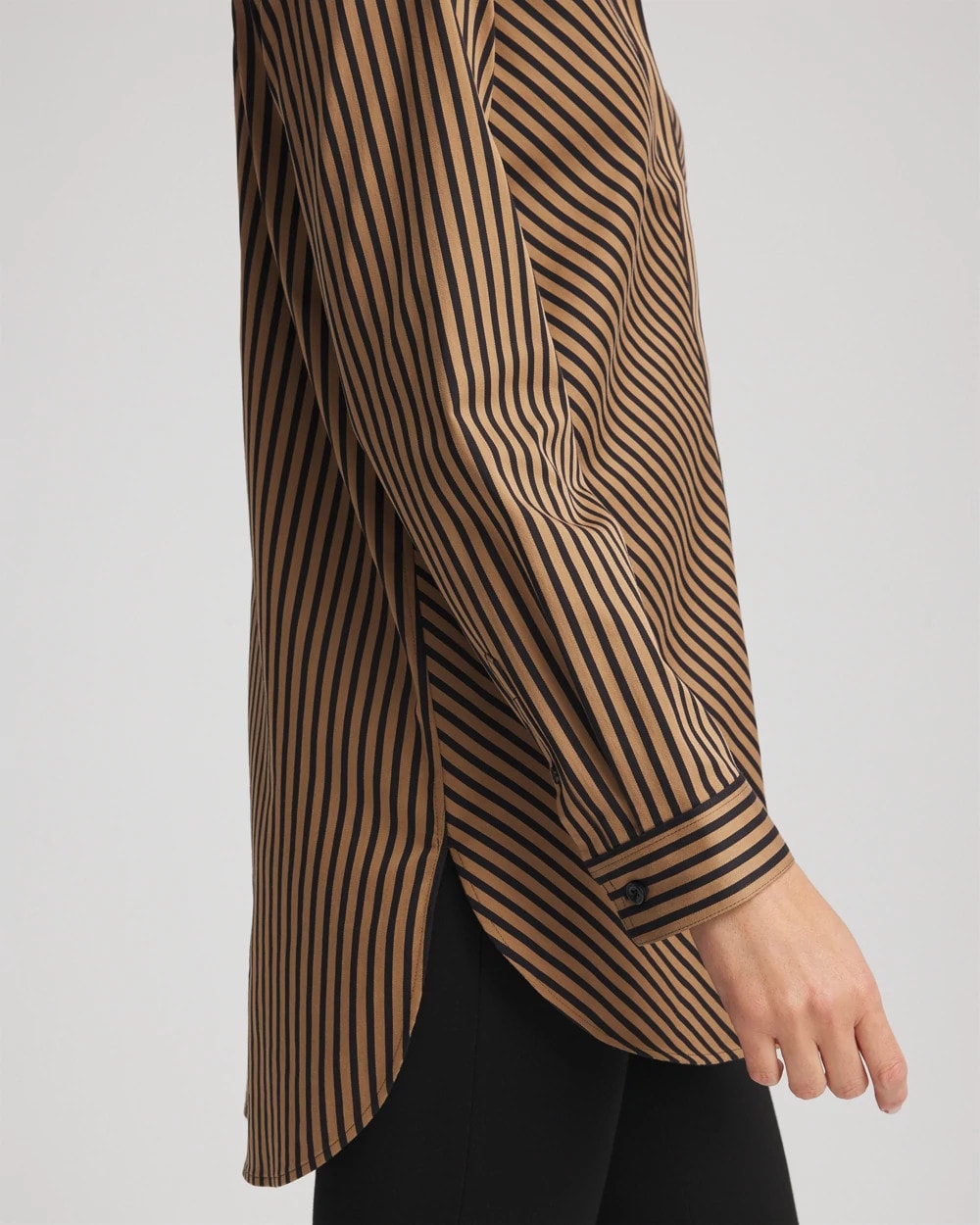 Chico's Women | No Iron™ Slimming Imperial Stripe Tunic BLACK