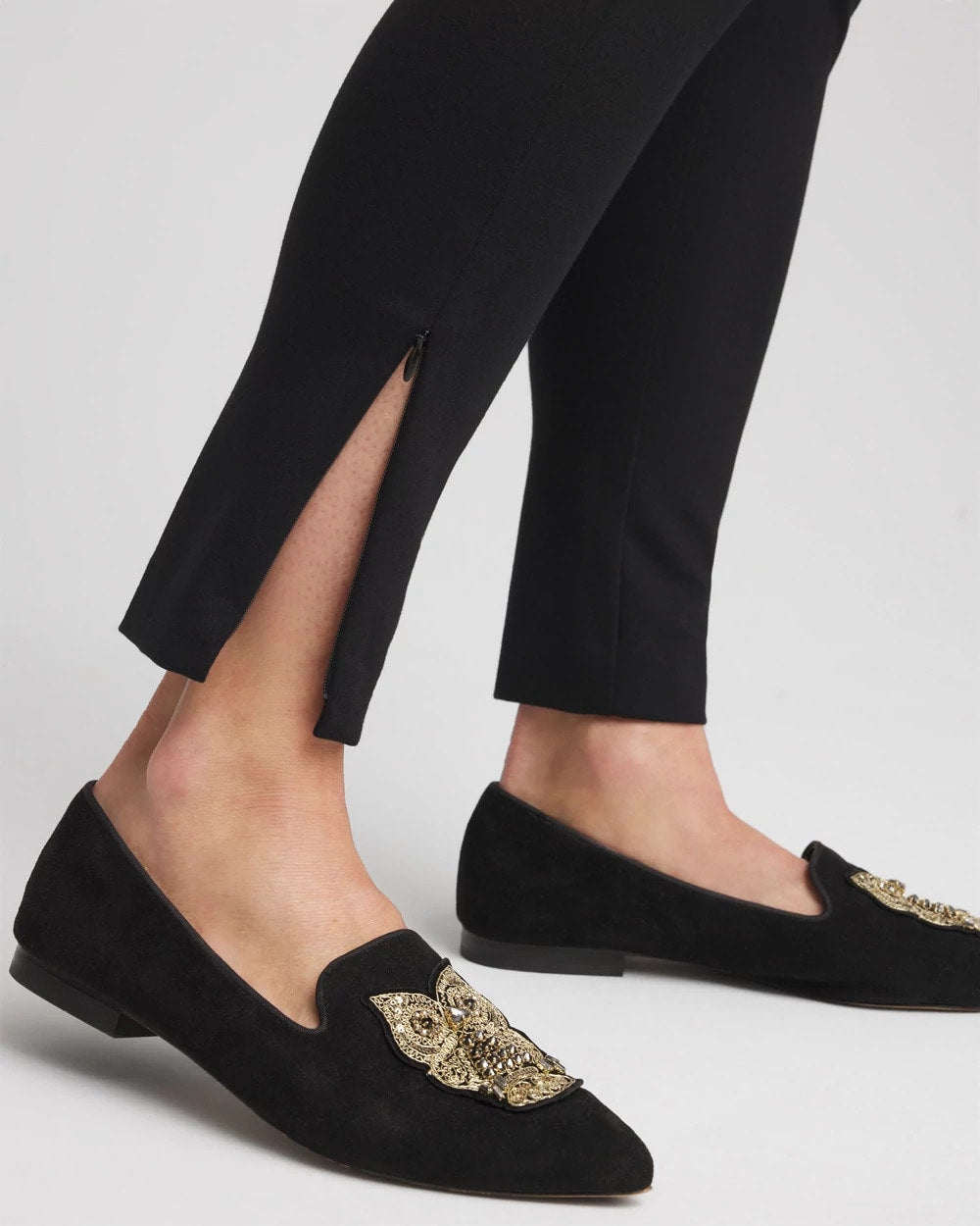 Chico's Women | Juliet Slim Zip-Ankle Leggings BLACK