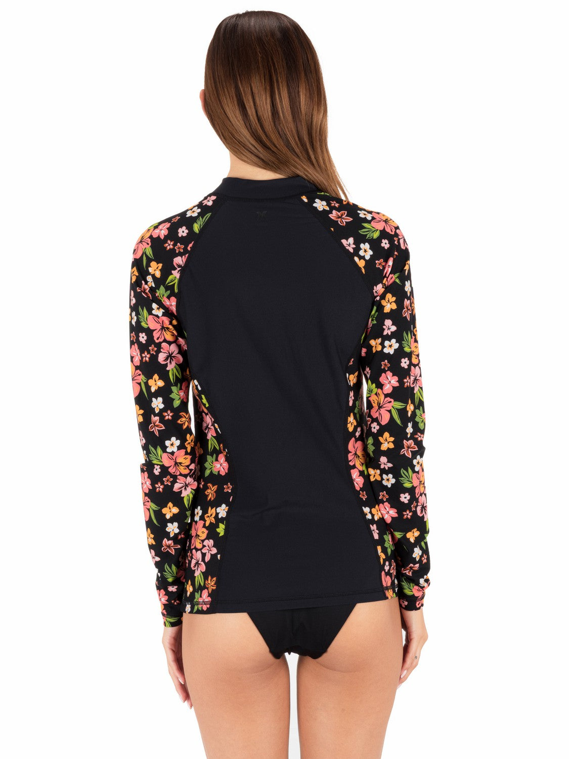 Hibiscus Dream Long Sleeve Front Zip Rashguard