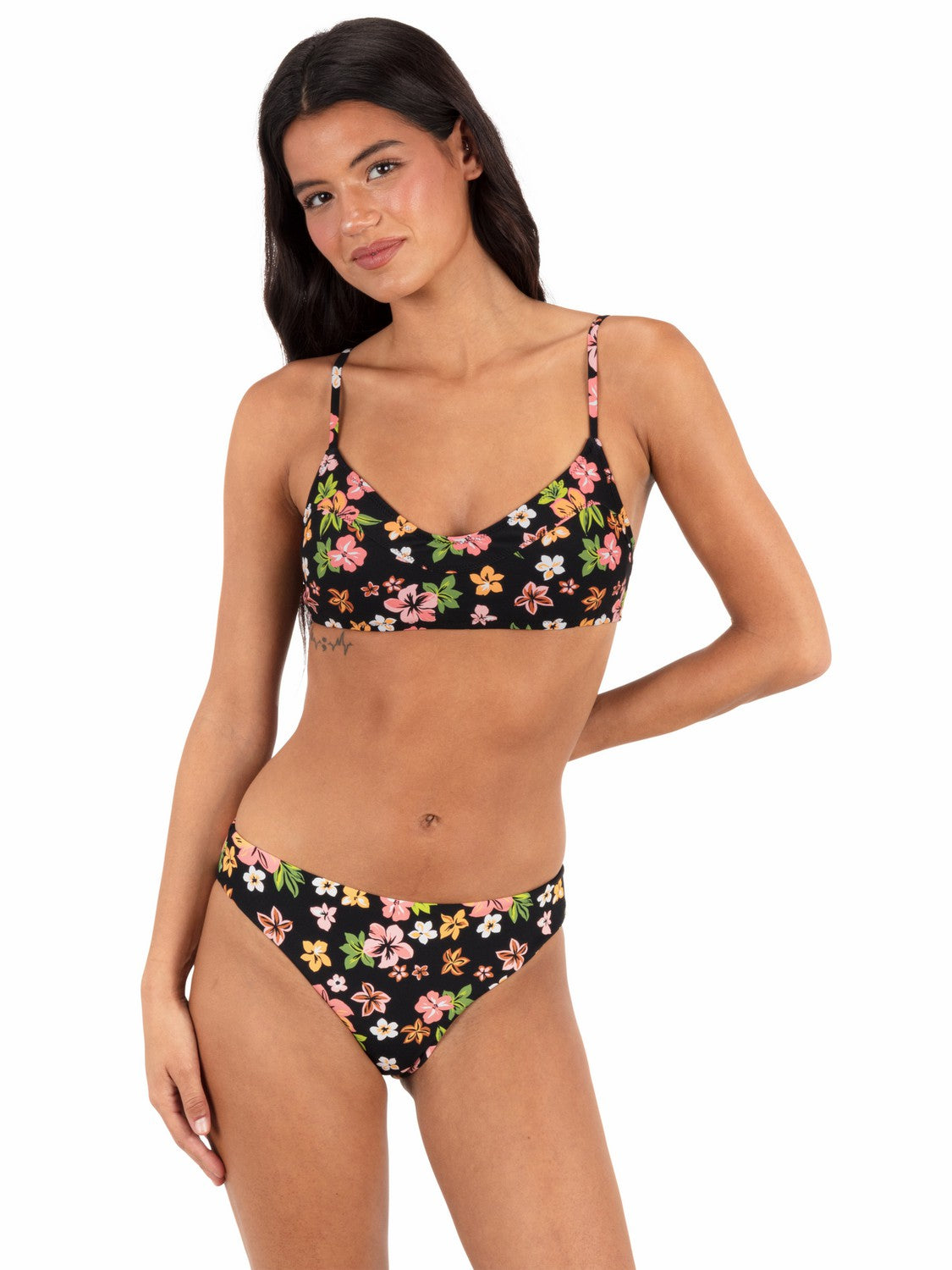 Max Hibiscus Dream Mid Rise Cheeky Bottom
