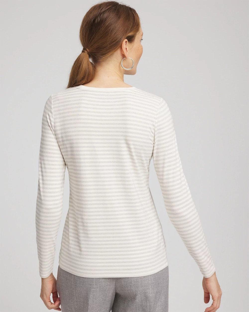 Chico's Women | Metallic Layering Tee ENGLISH CREAM