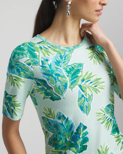 Chico's Women | Pima Short Sleeve Everyday Tee TEAL WATERS