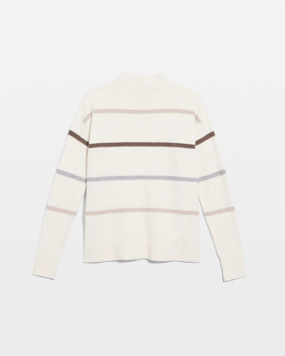 Chico's Women | Sequined Stripe Pullover Sweater ENGLISH CREAM