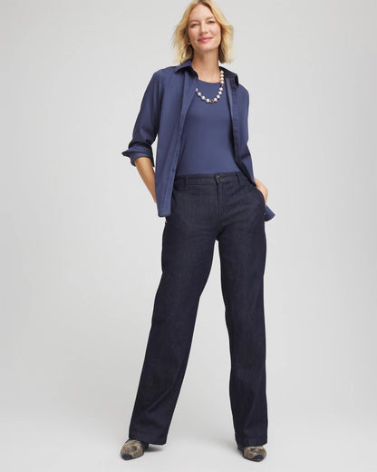 Chico's Women | Touch of Cool™ Layering Tee INDIGO SKY