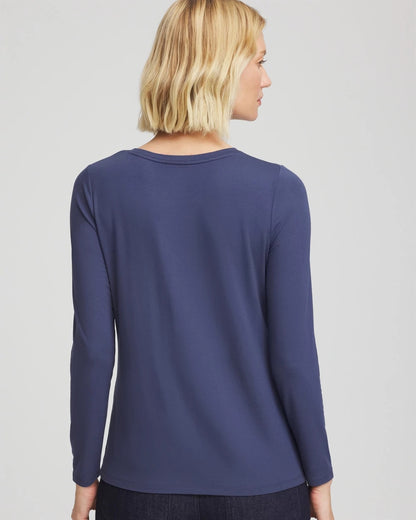 Chico's Women | Touch of Cool™ Layering Tee INDIGO SKY