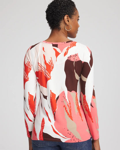 Chico's Women | Tropical Touch of Cool™ Layering Tee SIESTA ROSE