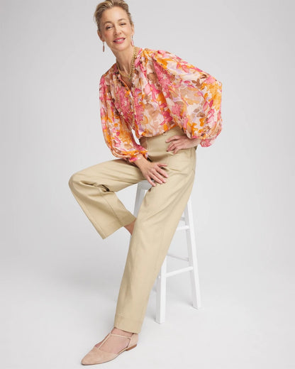 Chico's Women | Split-Neck Blouse SUNSET DUNES