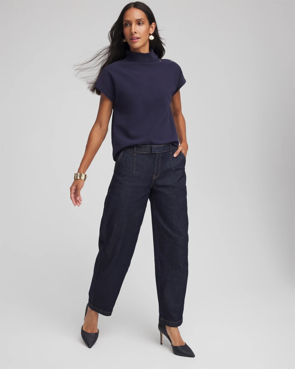 Chico's Women | Tapered Trouser Jeans CEDAR RINSE