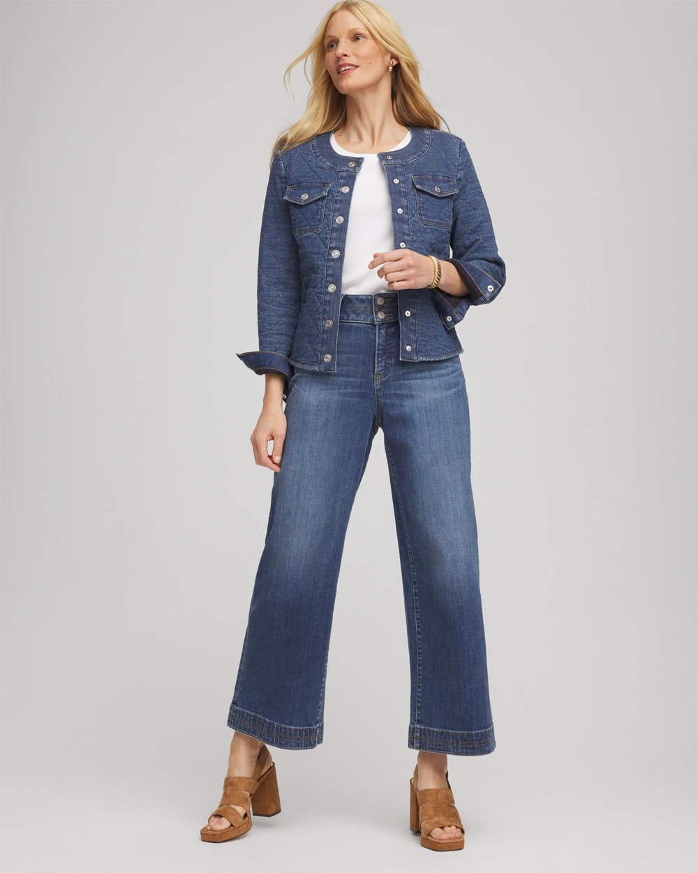 Chico's Women | Quilted Denim Jacket WILMA INDIGO