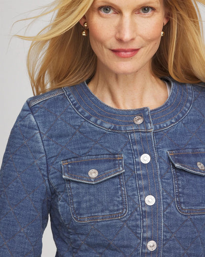 Chico's Women | Quilted Denim Jacket WILMA INDIGO