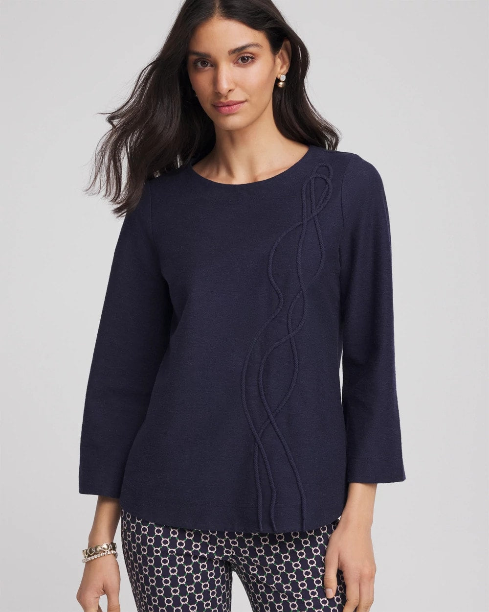 Chico's Women | Denim Soutache Top DENIM