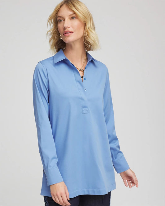 Chico's Women | No Iron™ Stretch Tunic TIDAL BLUE