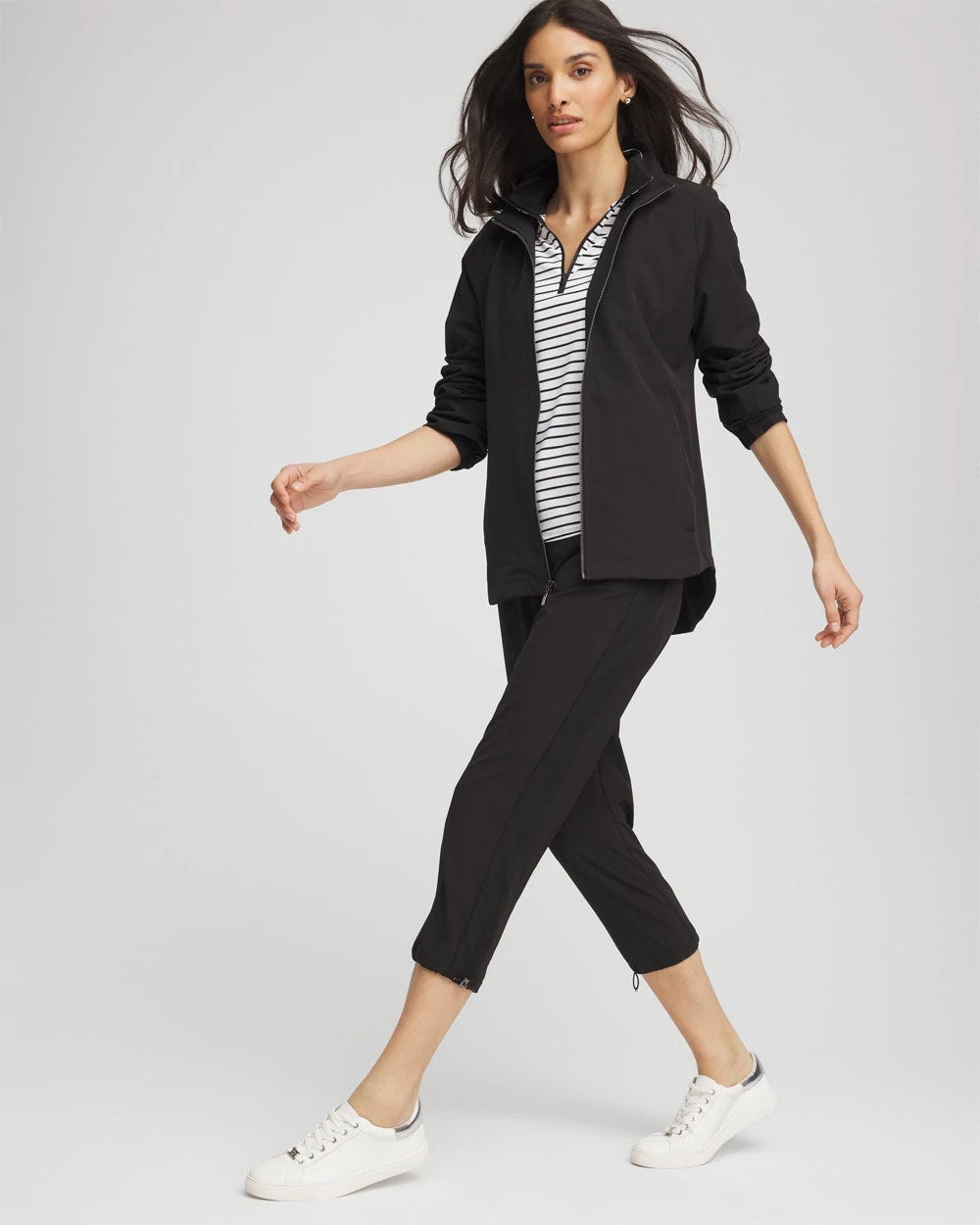 Chico's Women | Zenergy® UPF Zip Front Jacket BLACK
