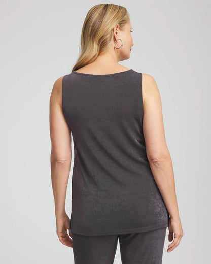 Chico's Women | Travelers™ Classic Side-Slit Tank SERENE GRAY