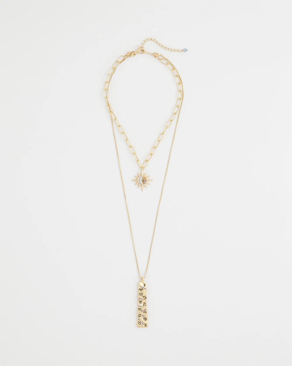 Chico's Women | Convertible Zodiac Pendant Necklace GOLD