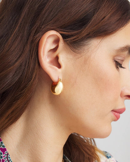 Chico's Women | No Droop® Gold-Tone Huggie Hoop Earrings GOLD