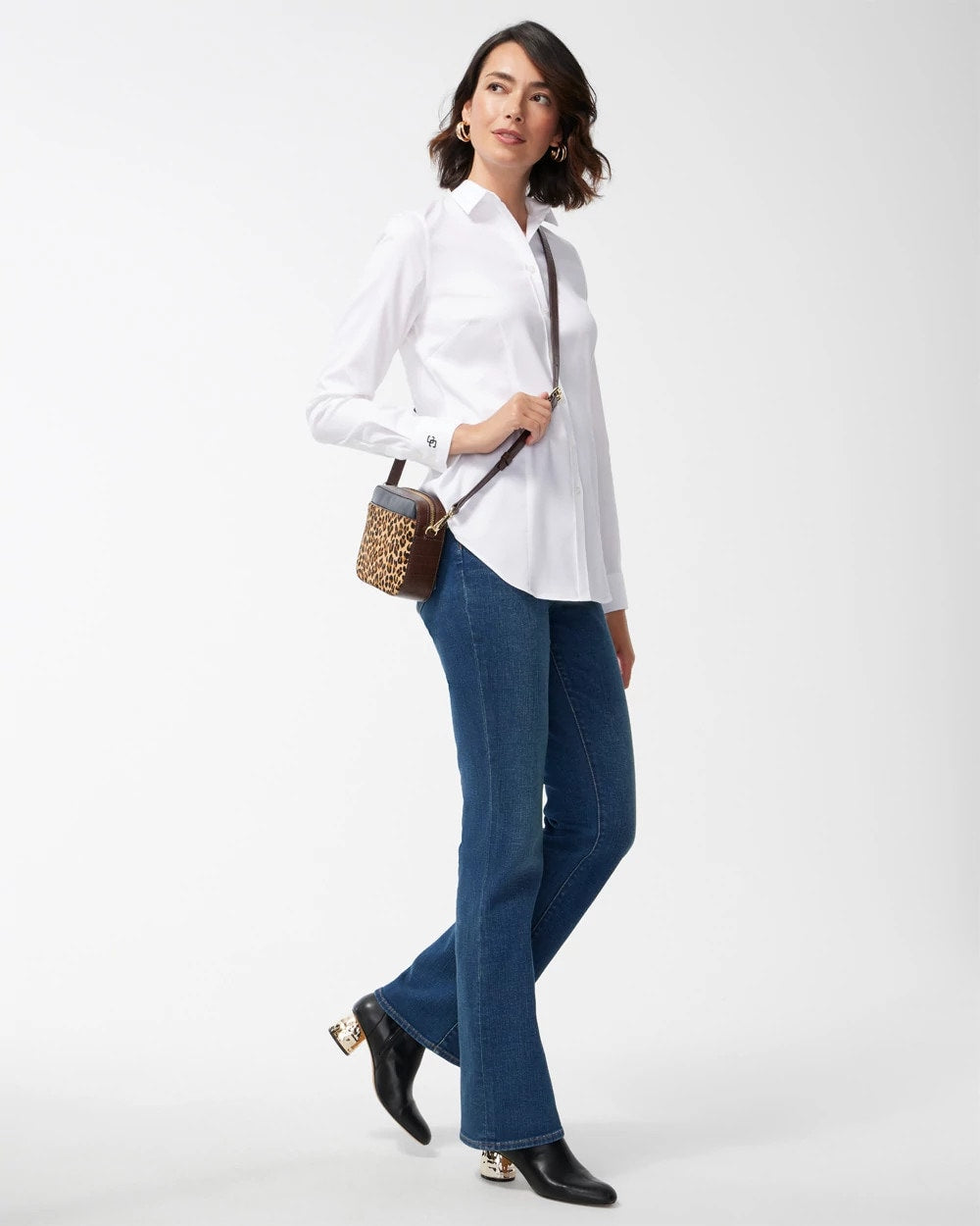 Chico's Women | No Iron™ Fitted Stretch Shirt OPTIC WHITE