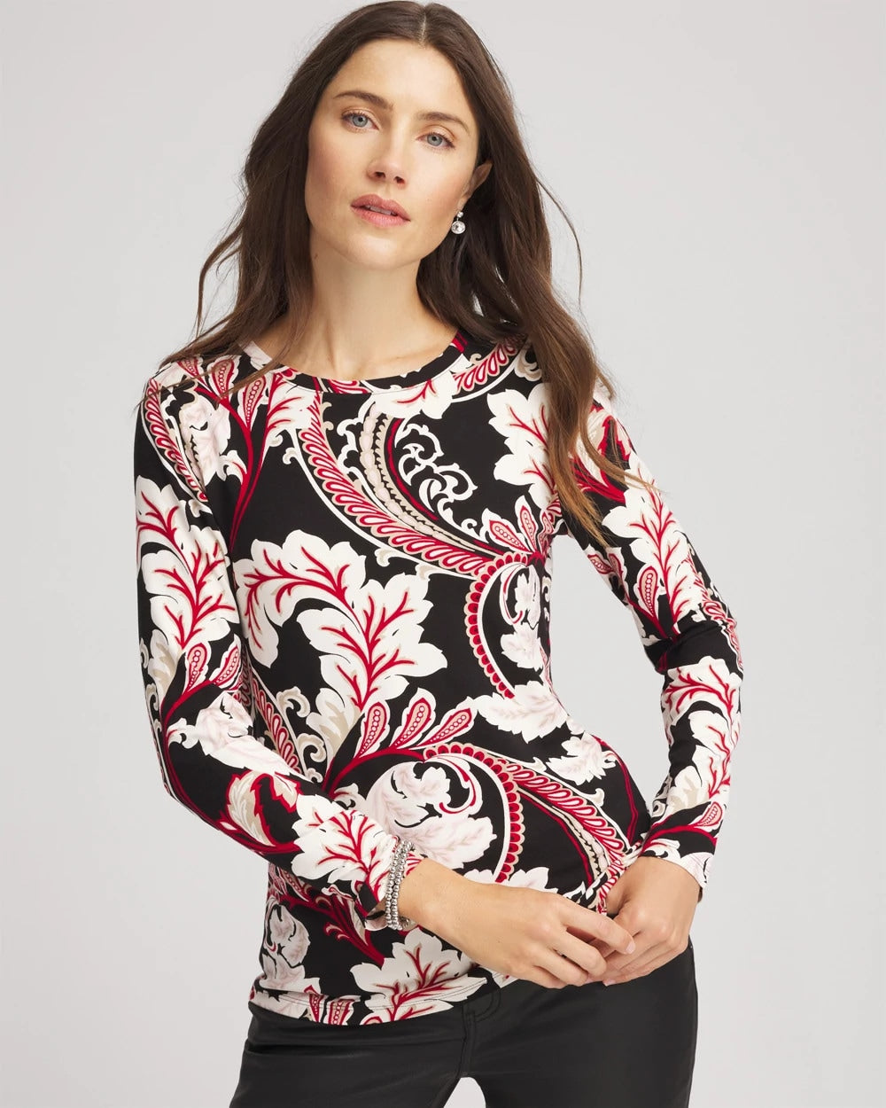 Chico's Women | Touch of Cool™ Layering Tee BLACK