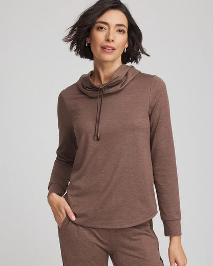 Chico's Women | Zenergy® Cloud Cowlneck Top WALNUT
