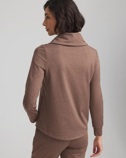 Chico's Women | Zenergy® Cloud Cowlneck Top WALNUT