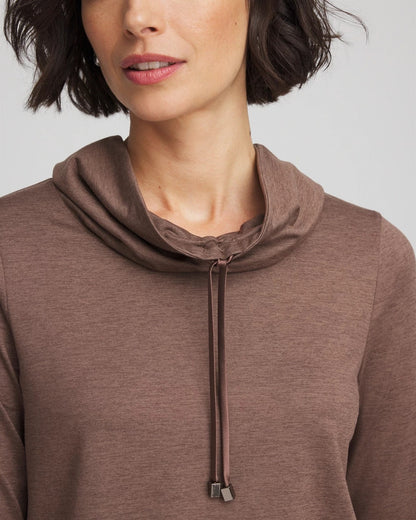 Chico's Women | Zenergy® Cloud Cowlneck Top WALNUT