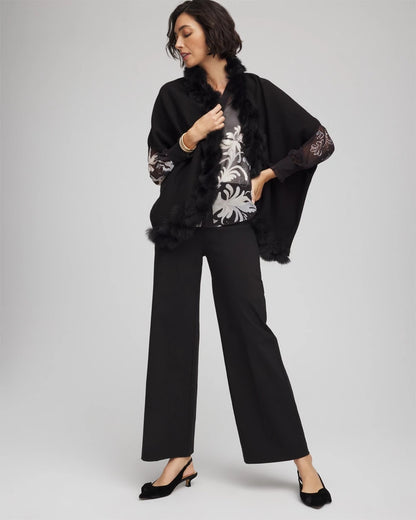 Chico's Women | Faux Fur Cocoon BLACK