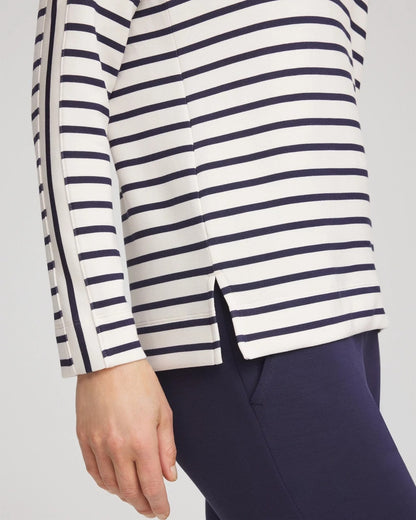 Chico's Women | Zenergy® Soft Striped Top PASSPORT BLUE