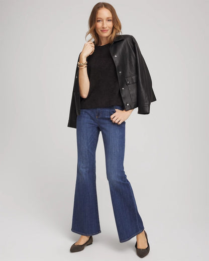 Chico's Women | Cozy Crewneck Tee BLACK
