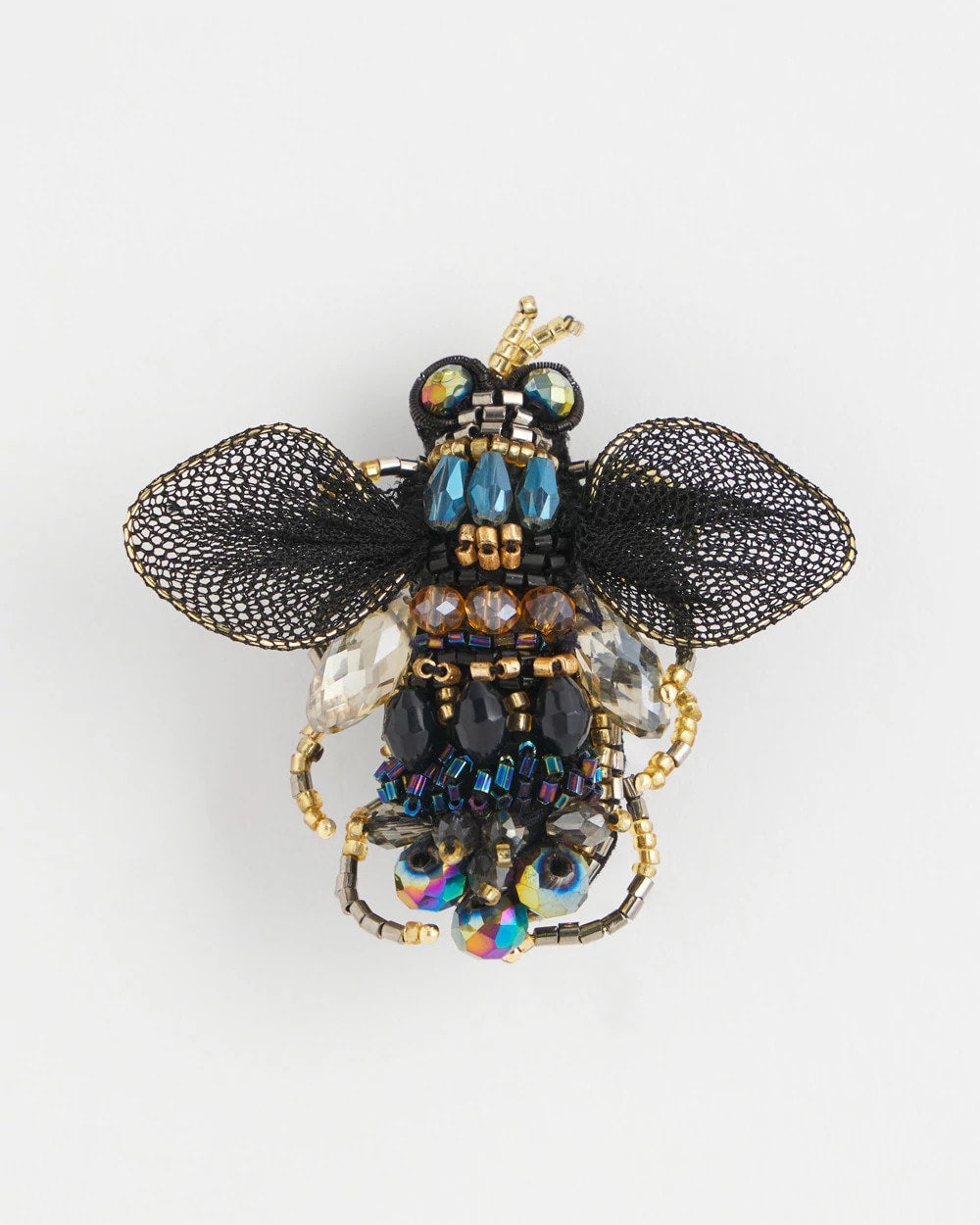 Chico's Women | Beaded Bee Brooch BLACK