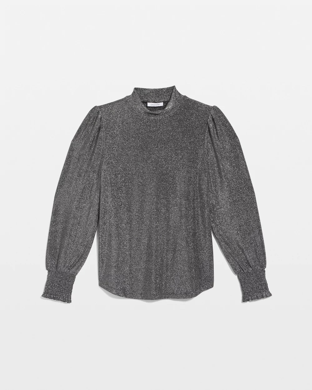 Chico's Women | Sparkle Smocked Top SILVER GLITTER