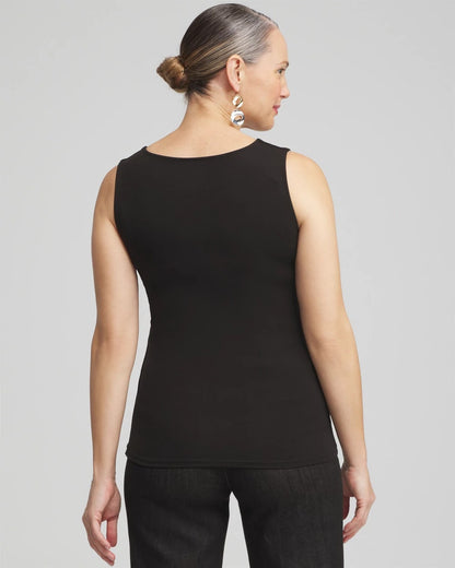 Chico's Women | Contour Cotton™ Square Neck Tank BLACK