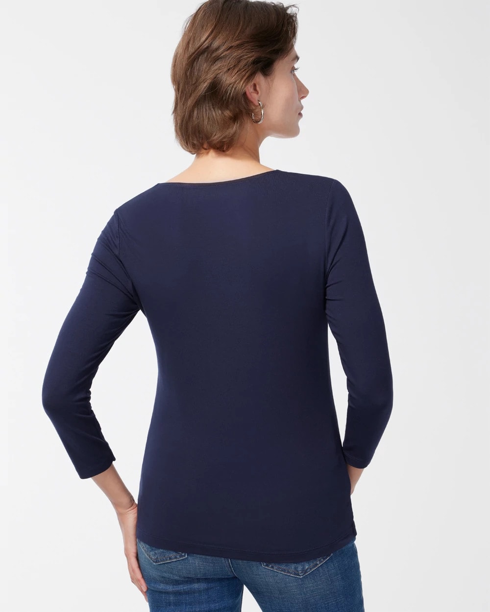 Chico's Women | Touch of Cool™ Square Neck Tee CLASSIC NAVY