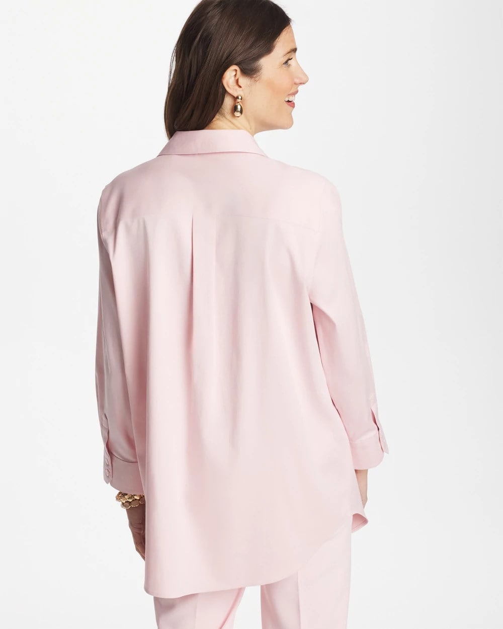 Chico's Women | No Iron™ Stretch Splitneck Tunic SWEET BLOSSOM