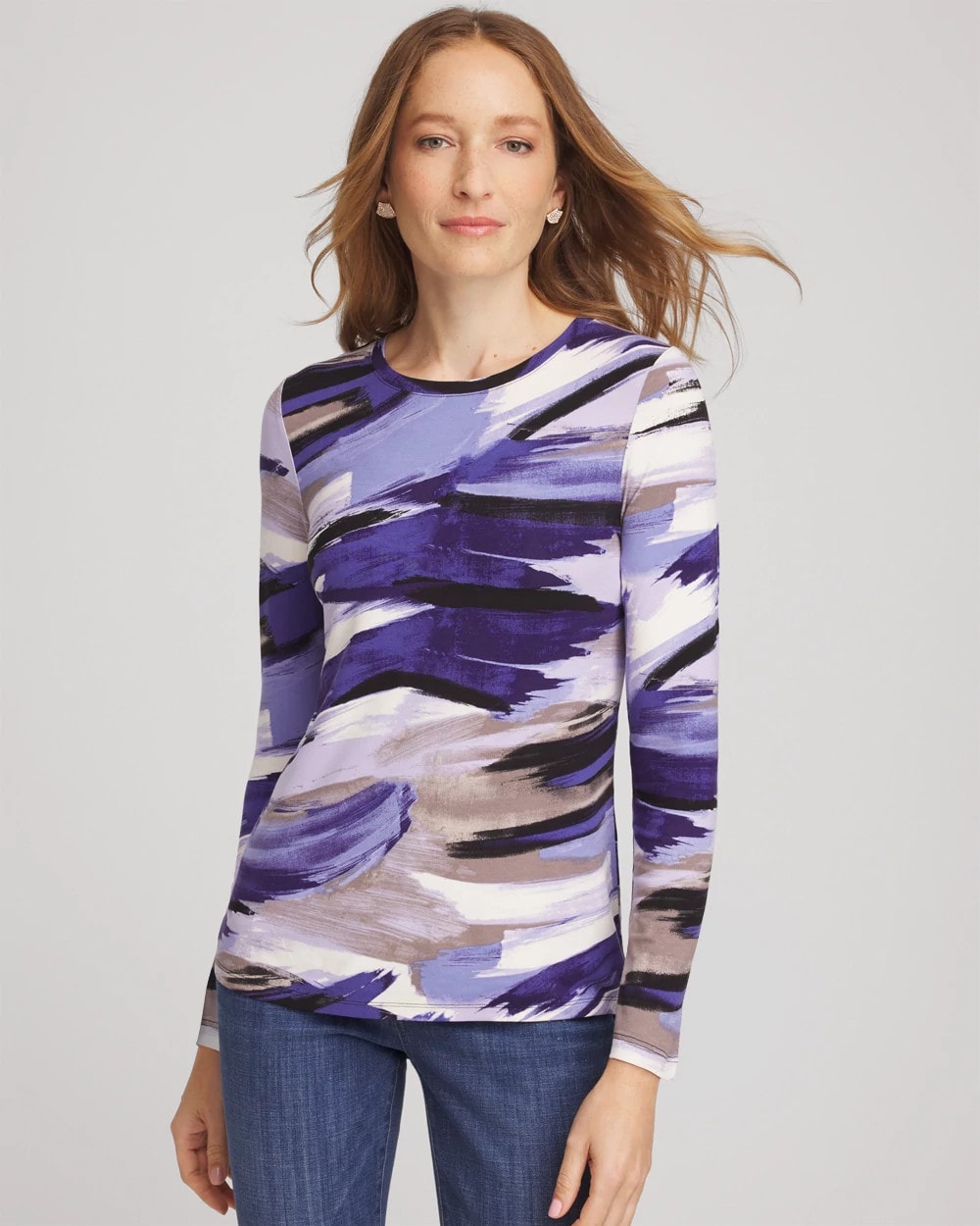 Chico's Women | Touch of Cool™ Crewneck Layering Tee BLACK