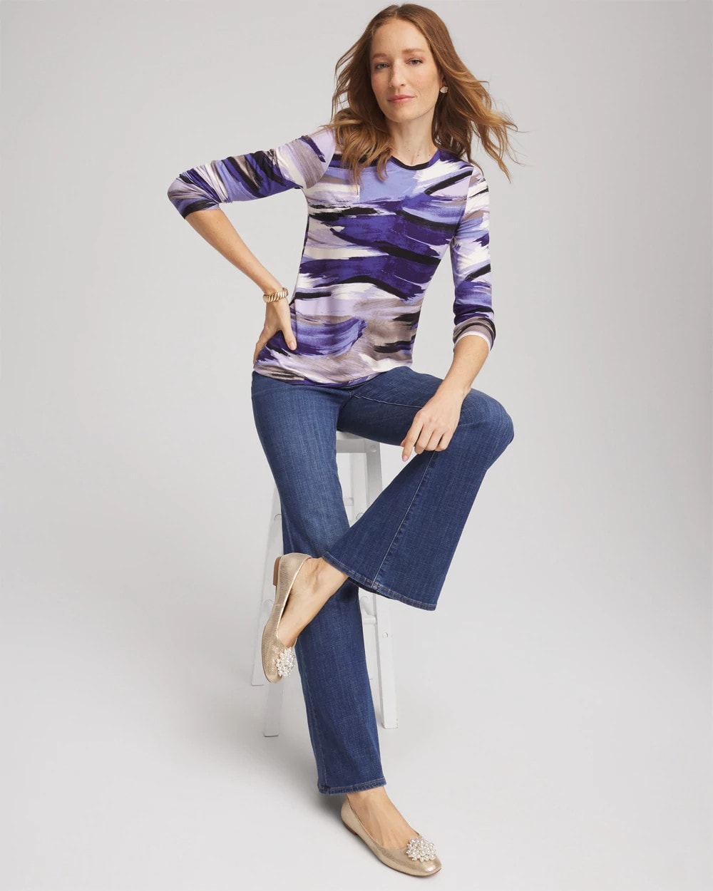 Chico's Women | Touch of Cool™ Crewneck Layering Tee BLACK