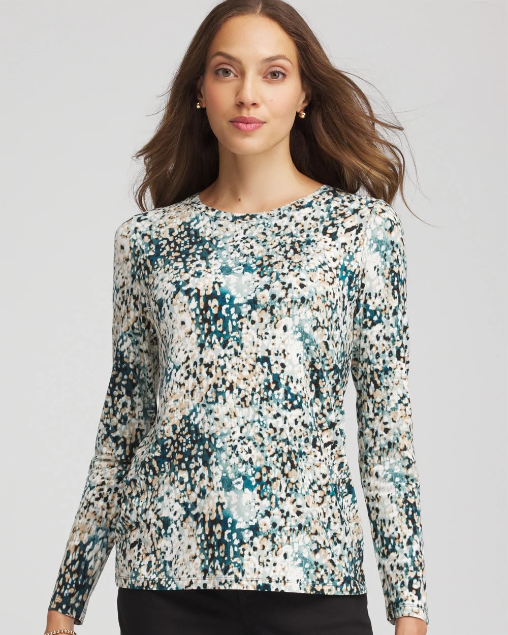 Chico's Women | Touch of Cool™ Layering Tee TEAL SHADOW